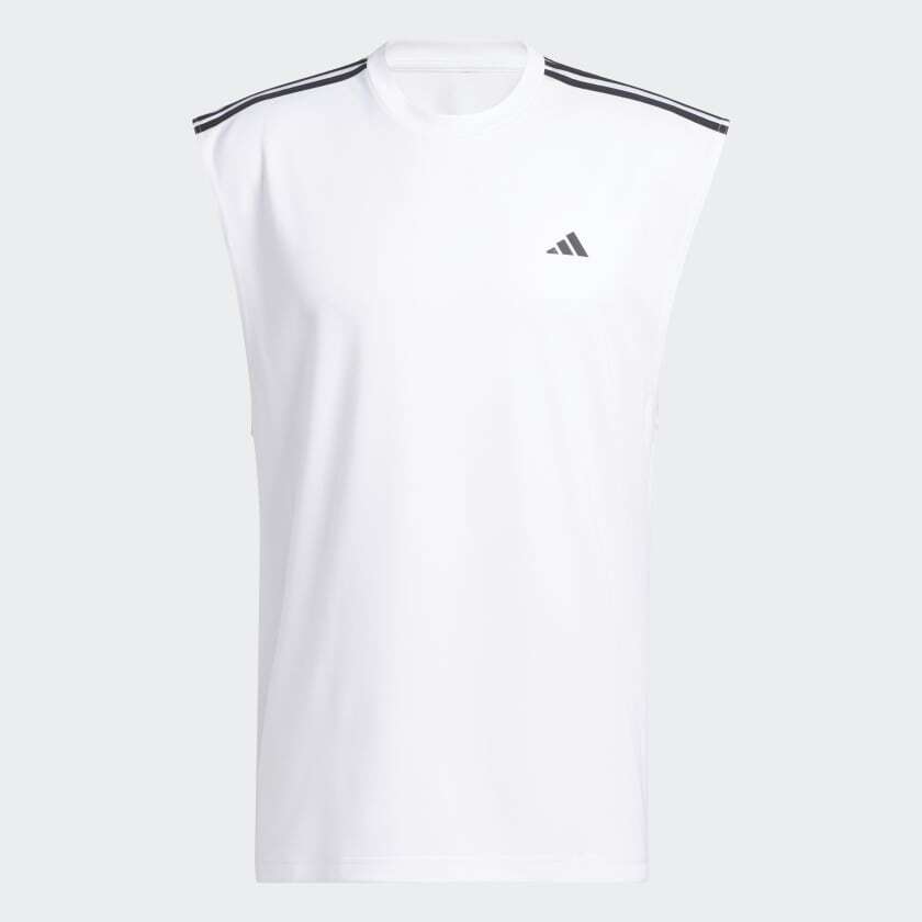 

Футболка adidas All-World Sleeveless Tank, белый/черный