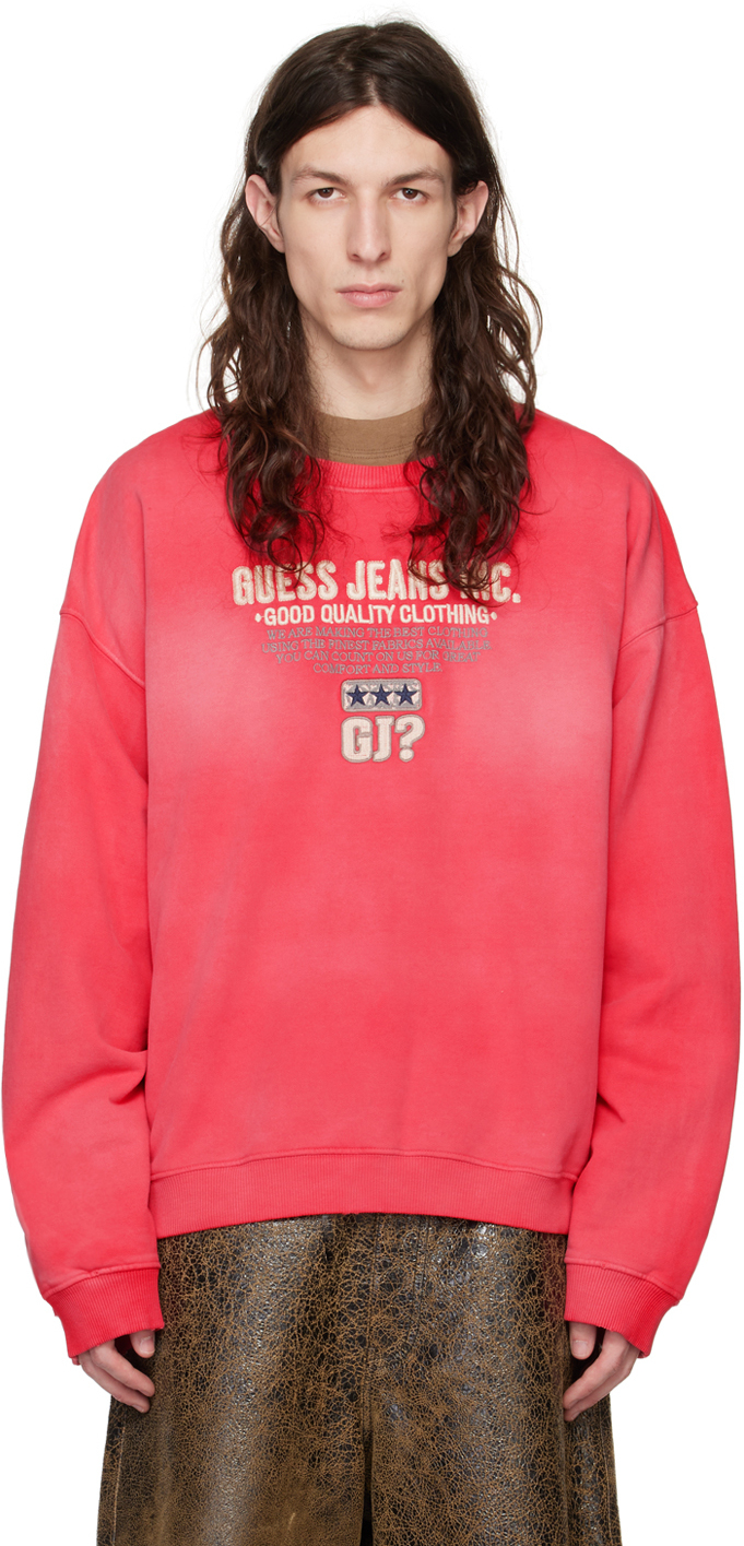 

Красная толстовка с логотипом Guess Jeans U.S.A., Красный