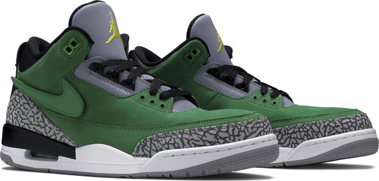 Jordan 3 retro tinker oregon best sale ducks pe