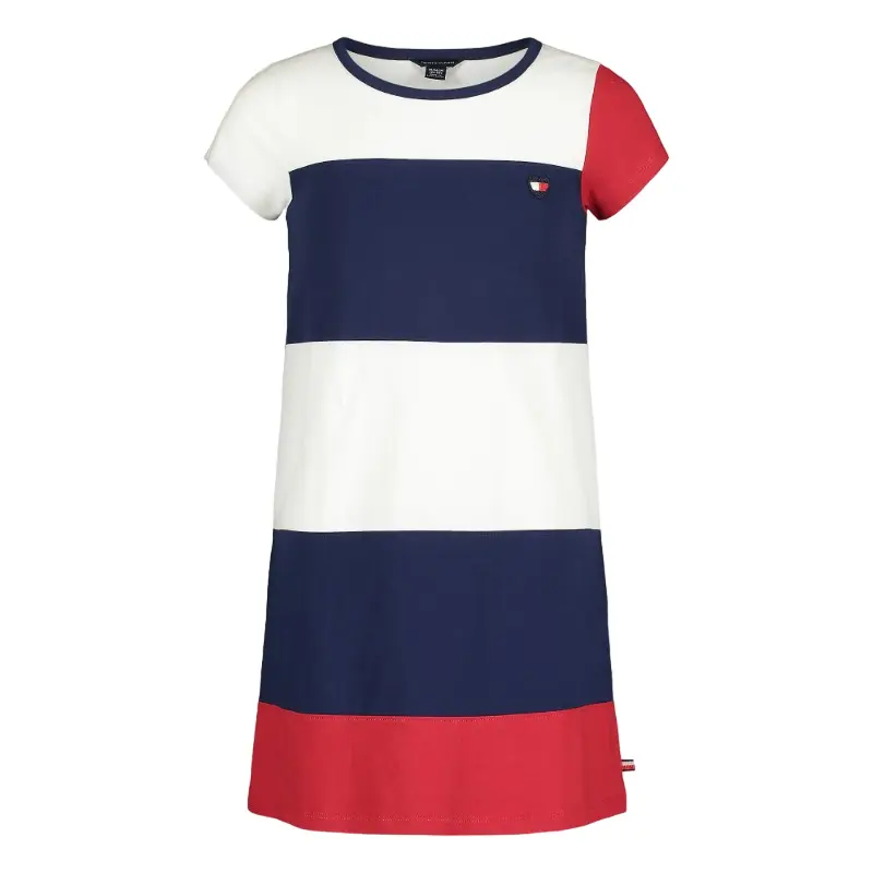 

Платье-футболка Tommy Hilfiger Kids' Colorblock, синий/белый/красный