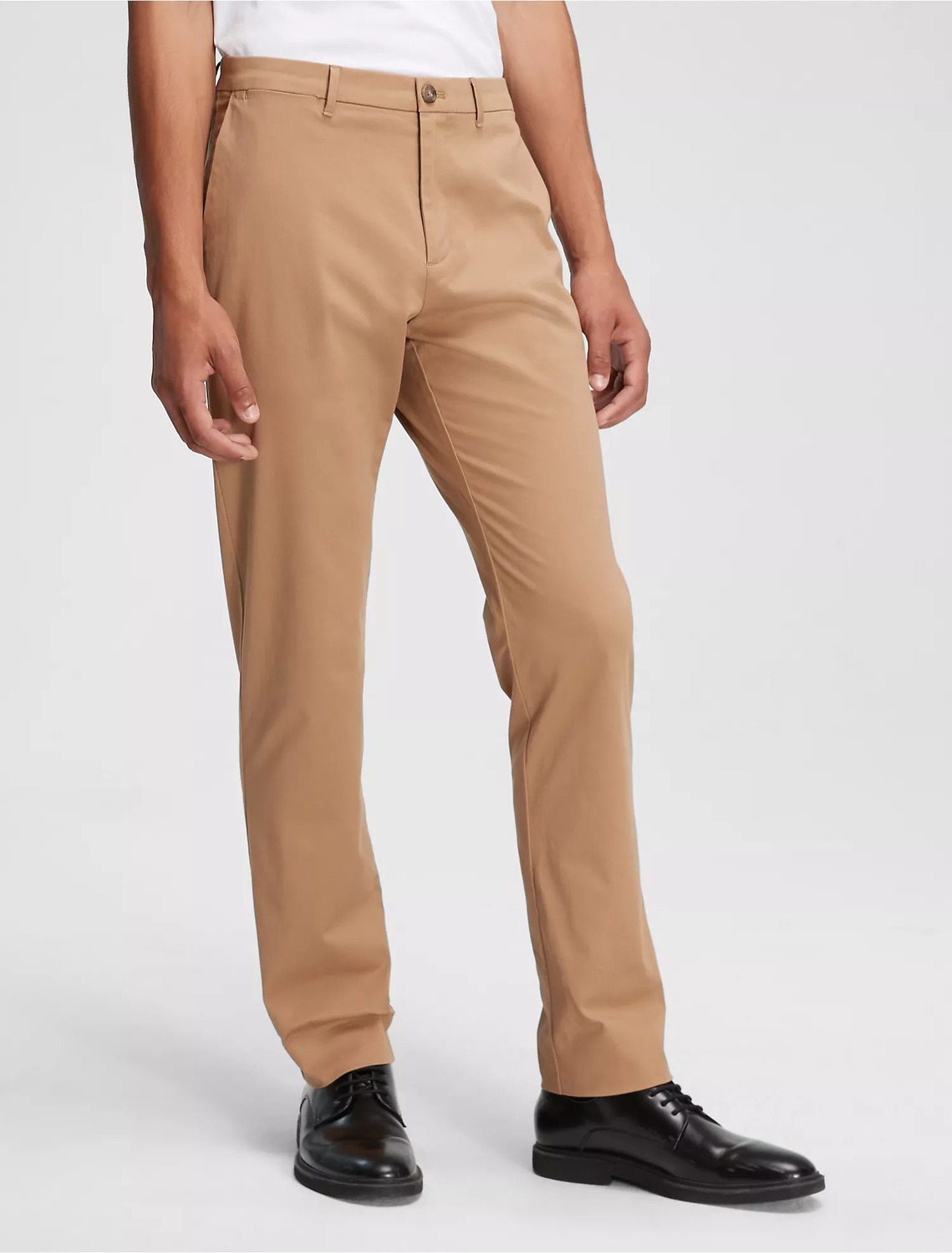 

Брюки Calvin Klein Cotton Flex, светло-коричневый