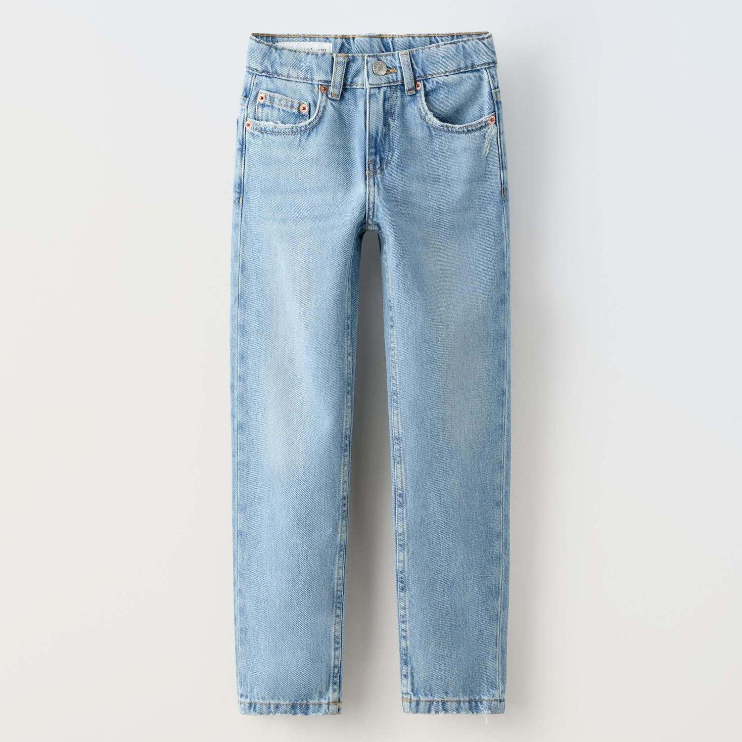 

Джинсы Zara Loose Fit, голубой, Синий