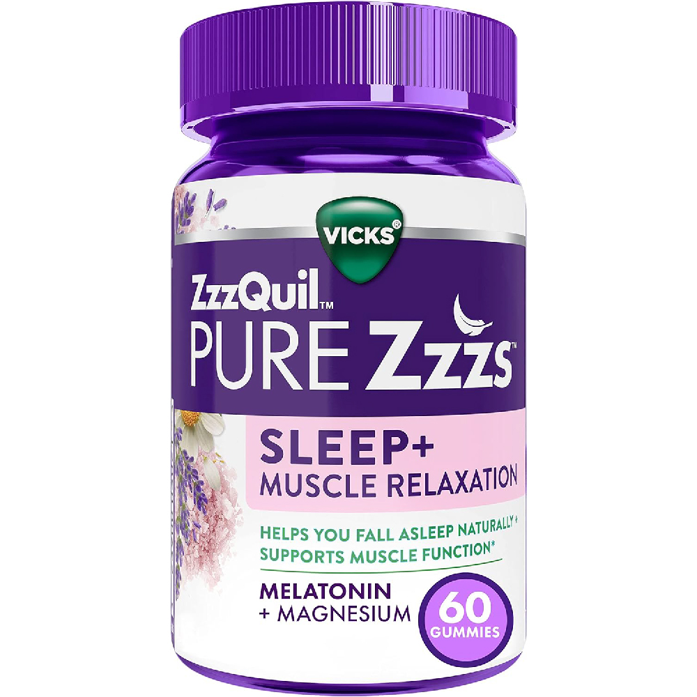 цена Мелатонин Vicks ZzzQuil Pure Zzzs Sleep+, 60 жевательных конфет