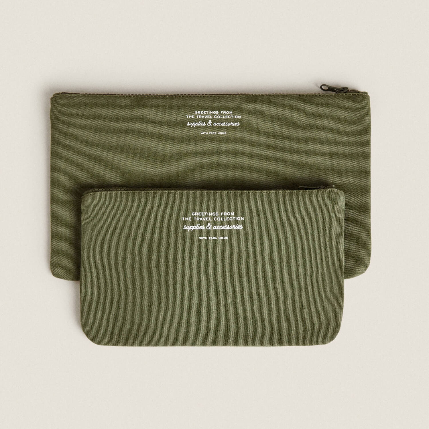 

Дорожная косметичка Zara Home Travel Toiletry Bag x Saint Lazare, зеленый