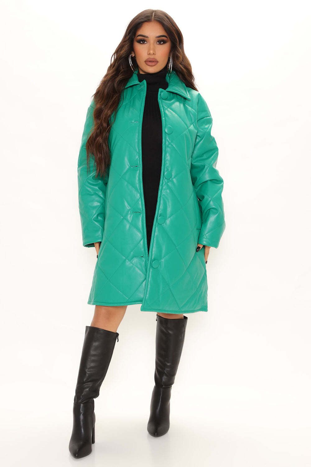 

Куртка Fashion Nova 79283, зеленый
