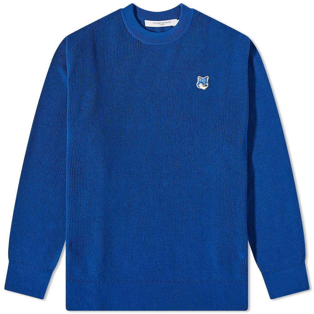 

Джемпер Maison Kitsune Fox Head Patch Relaxed Knit, Синий