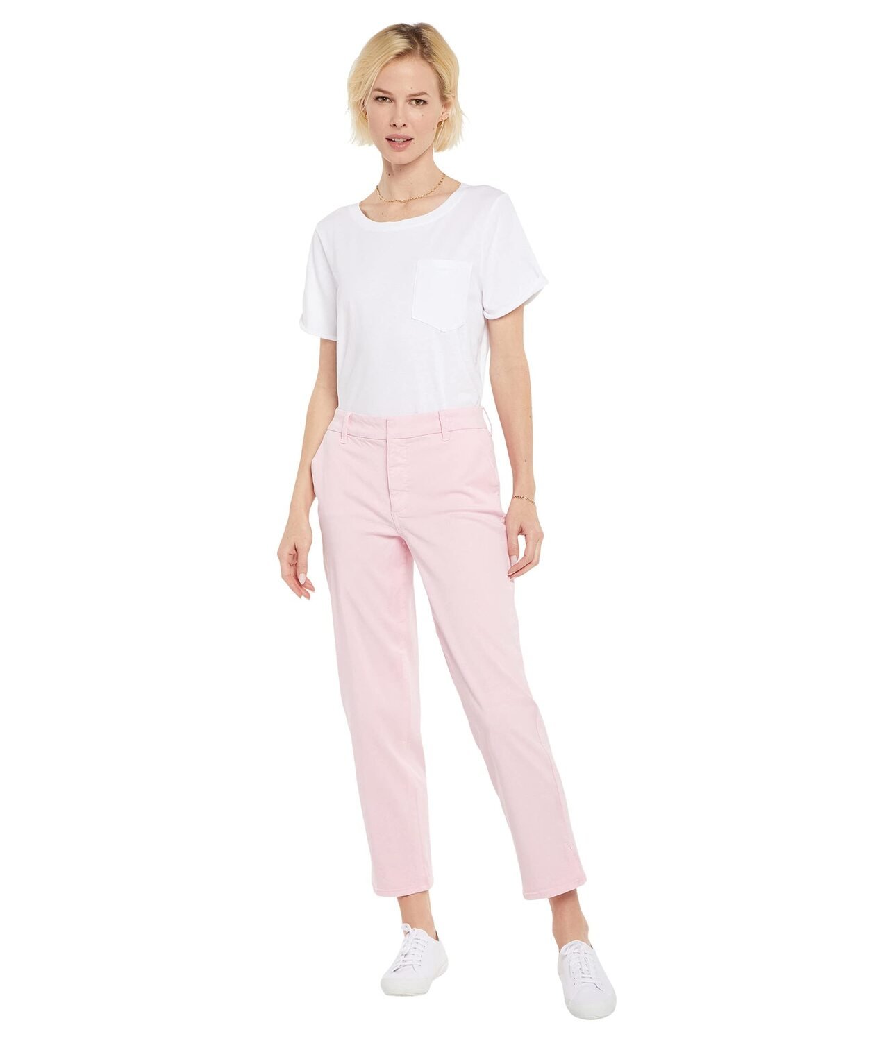 

Брюки NYDJ, Relaxed Ankle Trousers, Белый