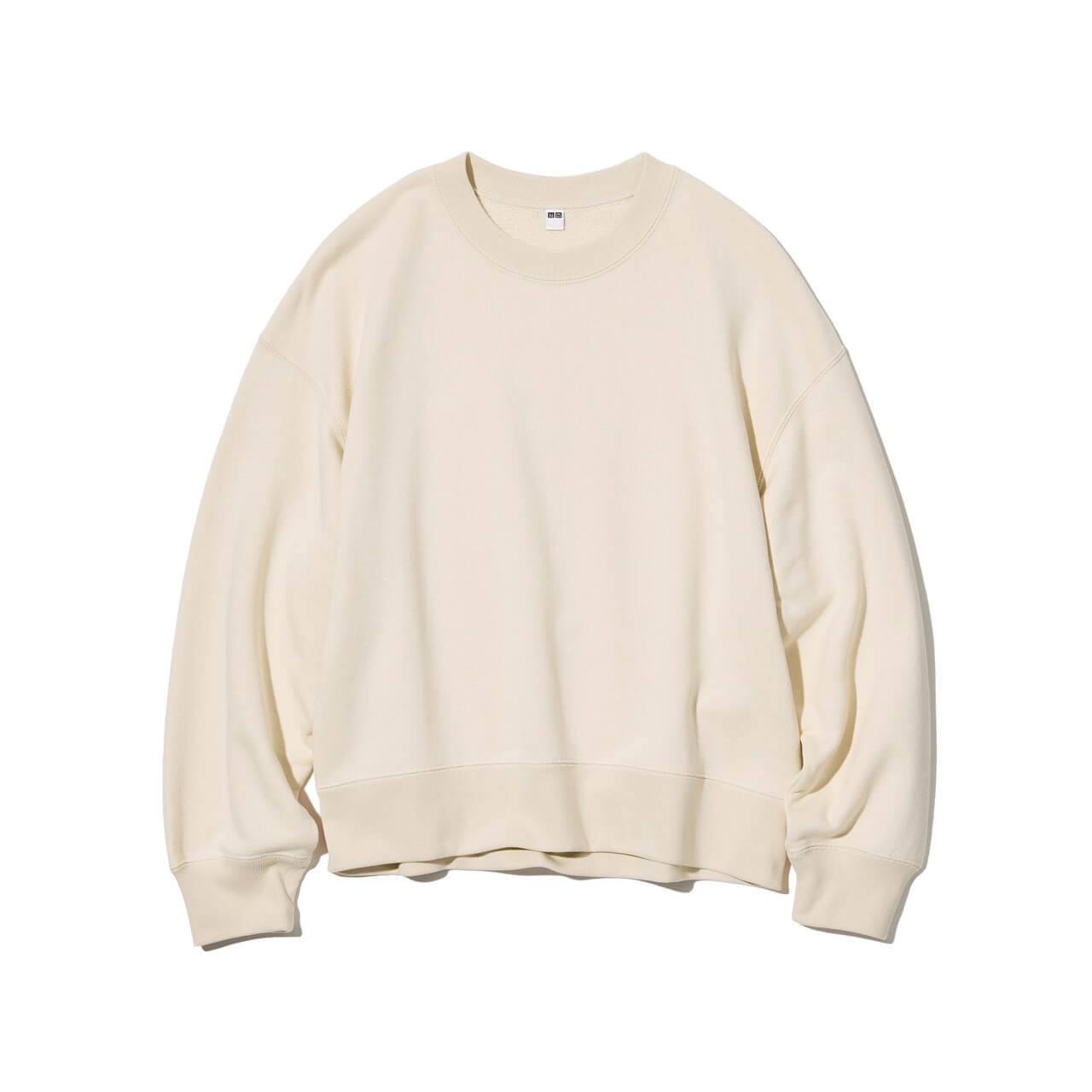 

Свитшот Uniqlo Cotton Crew Neck, кремовый, Бежевый