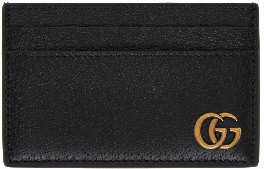 

Черный бумажник с логотипом GG Marmont Gucci