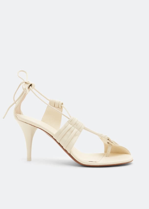 NEOUS Giena leather sandals - White