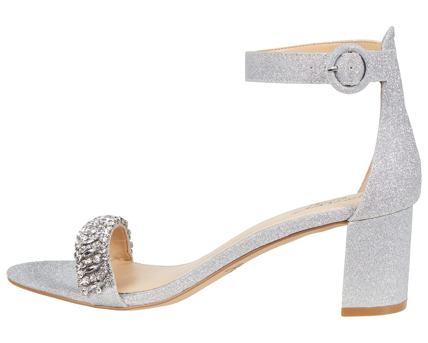 

Туфли на каблуках James Jewel Badgley Mischka, серебряный блеск
