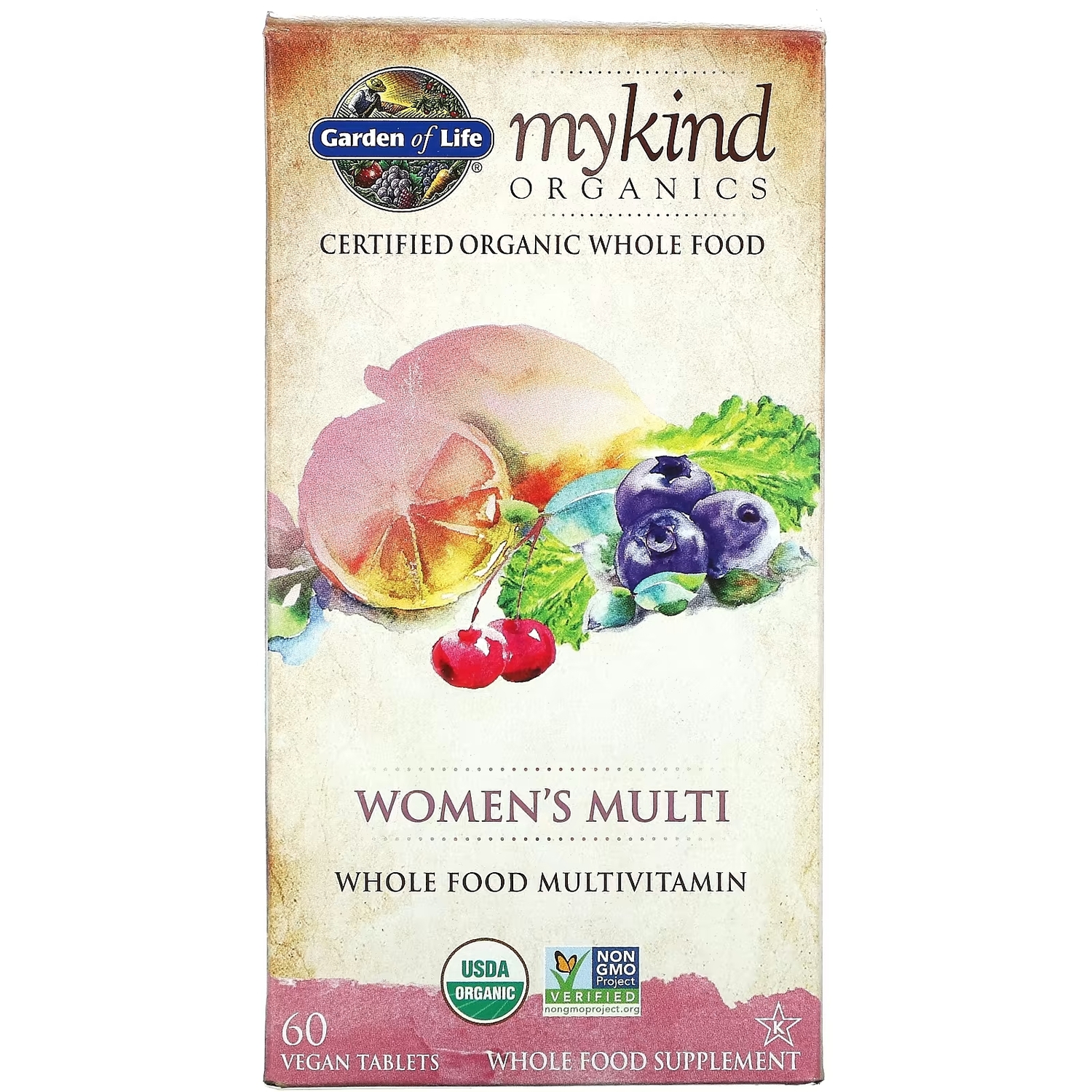 

Мультивитамины для Женщин Garden of Life MyKind Organics, 60 веганских таблеток