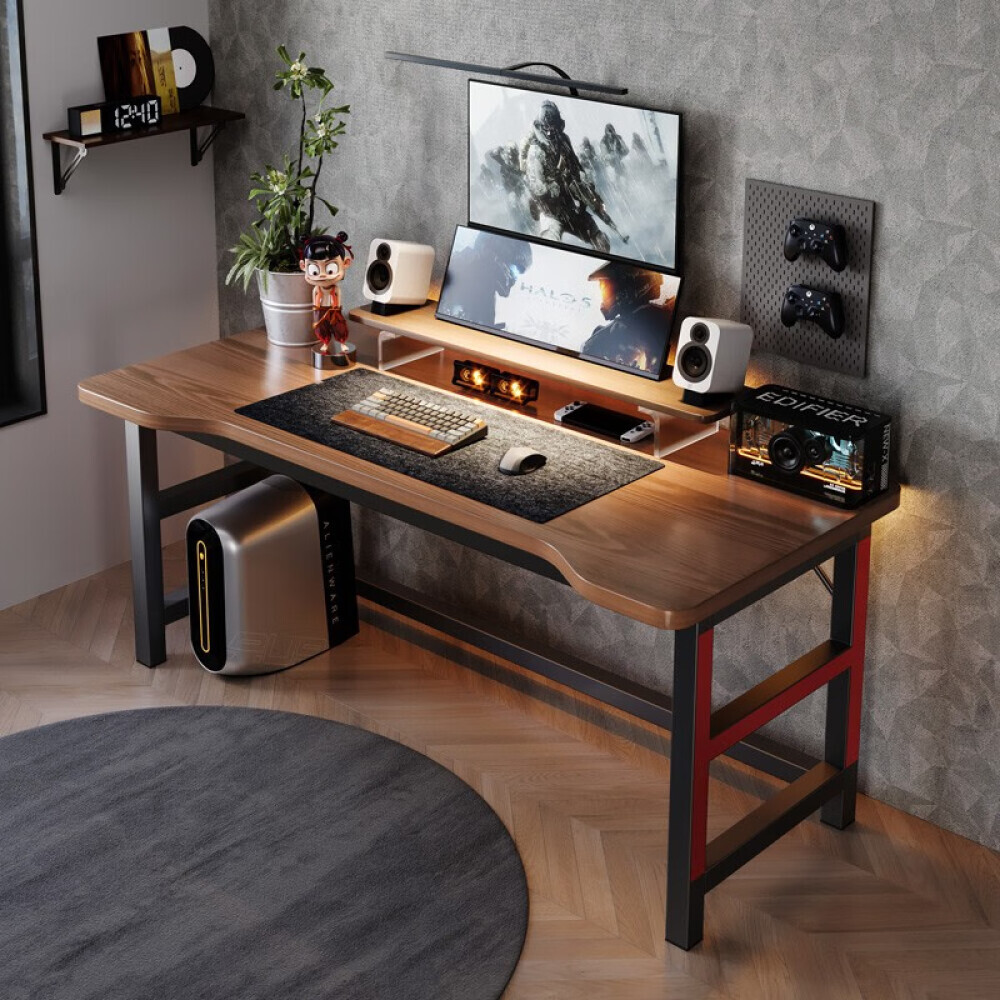 

Игровой стол Naijia A682A, полка для монитора, 120x60 см, черный орех