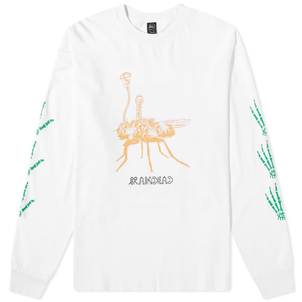 

Футболка Brain Dead Long Sleeve Worm in the Apple Tee, Белый