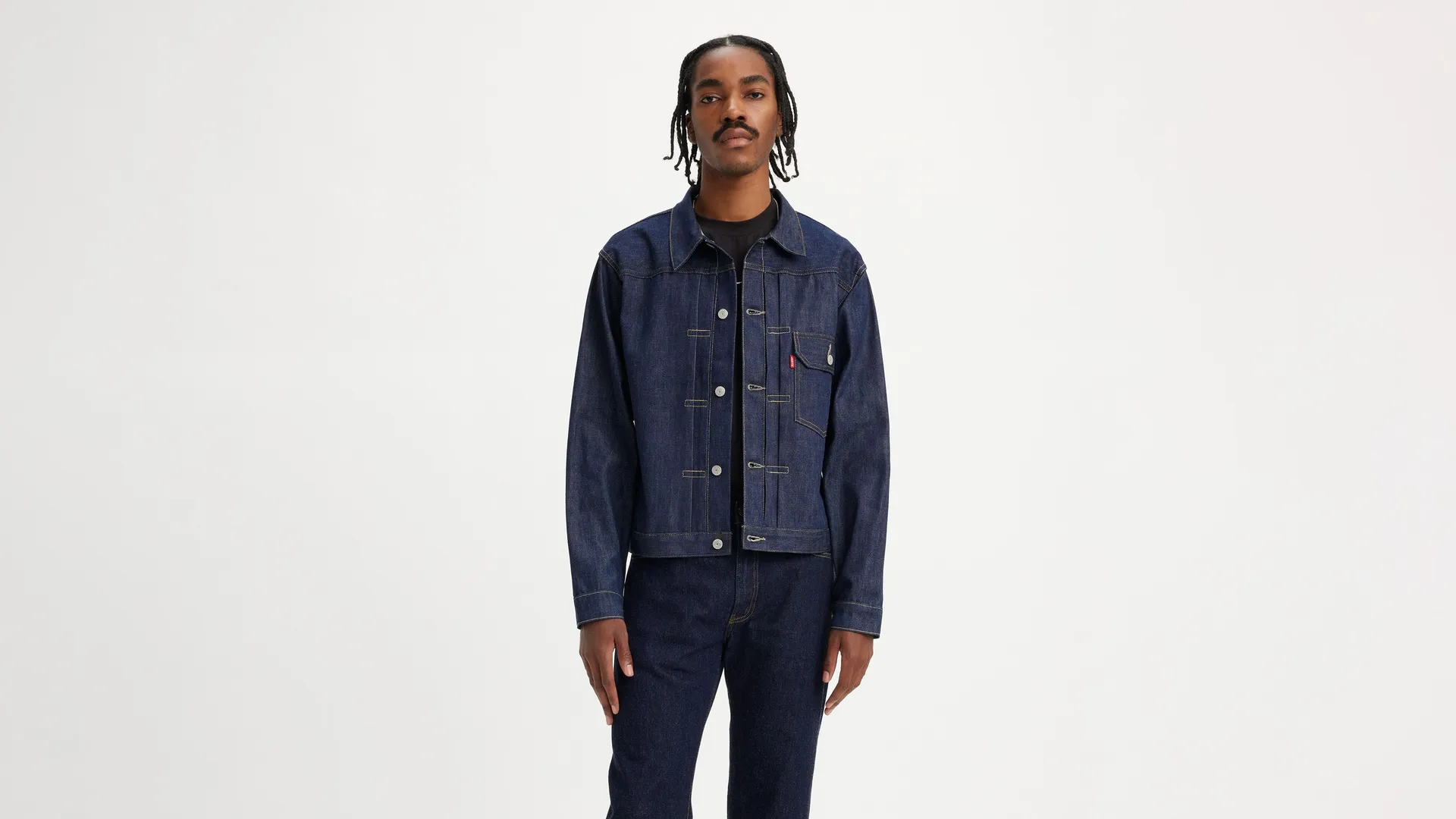 

Куртка 1936 Type I с селвиджом Levi's, цвет Organic Rigid - Dark Wash