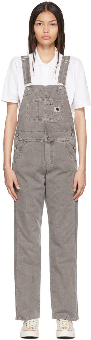 

Серый хлопковый комбинезон Carhartt Work In Progress