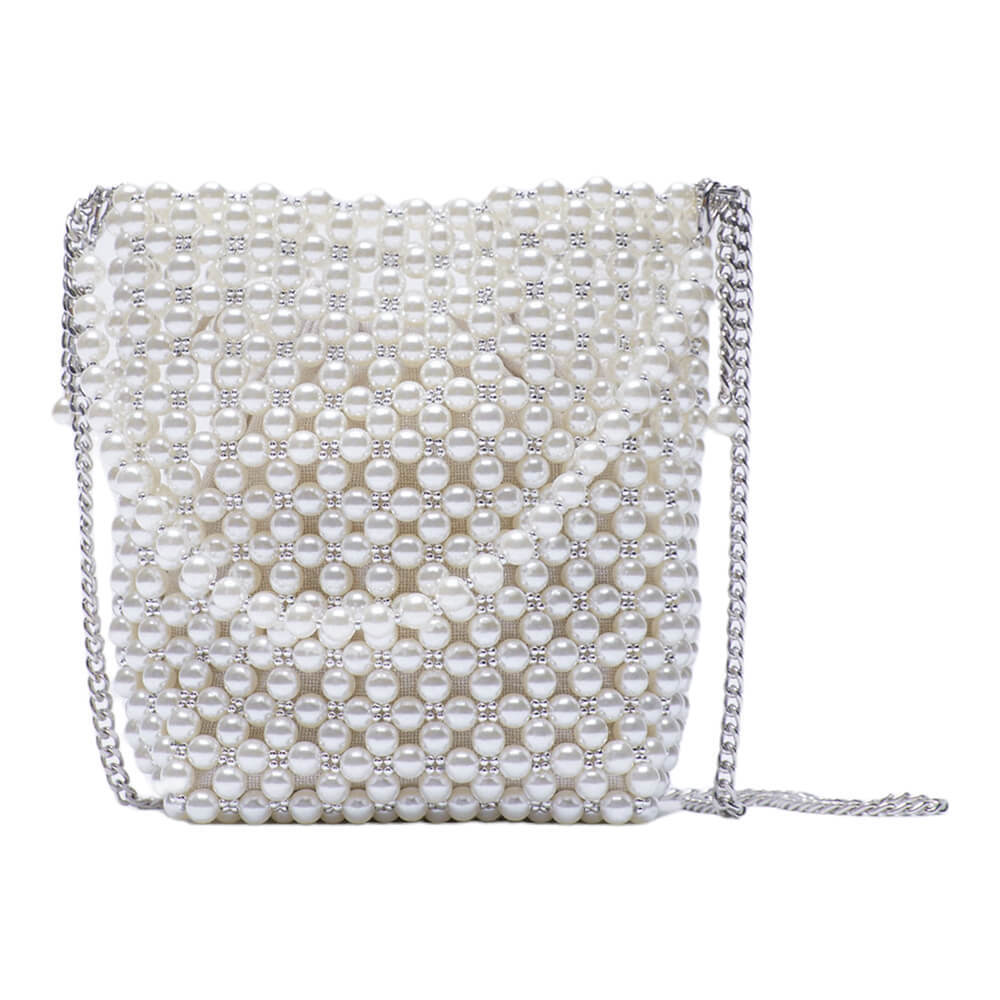 

Мини-сумка Zara Pearl Bead, белый