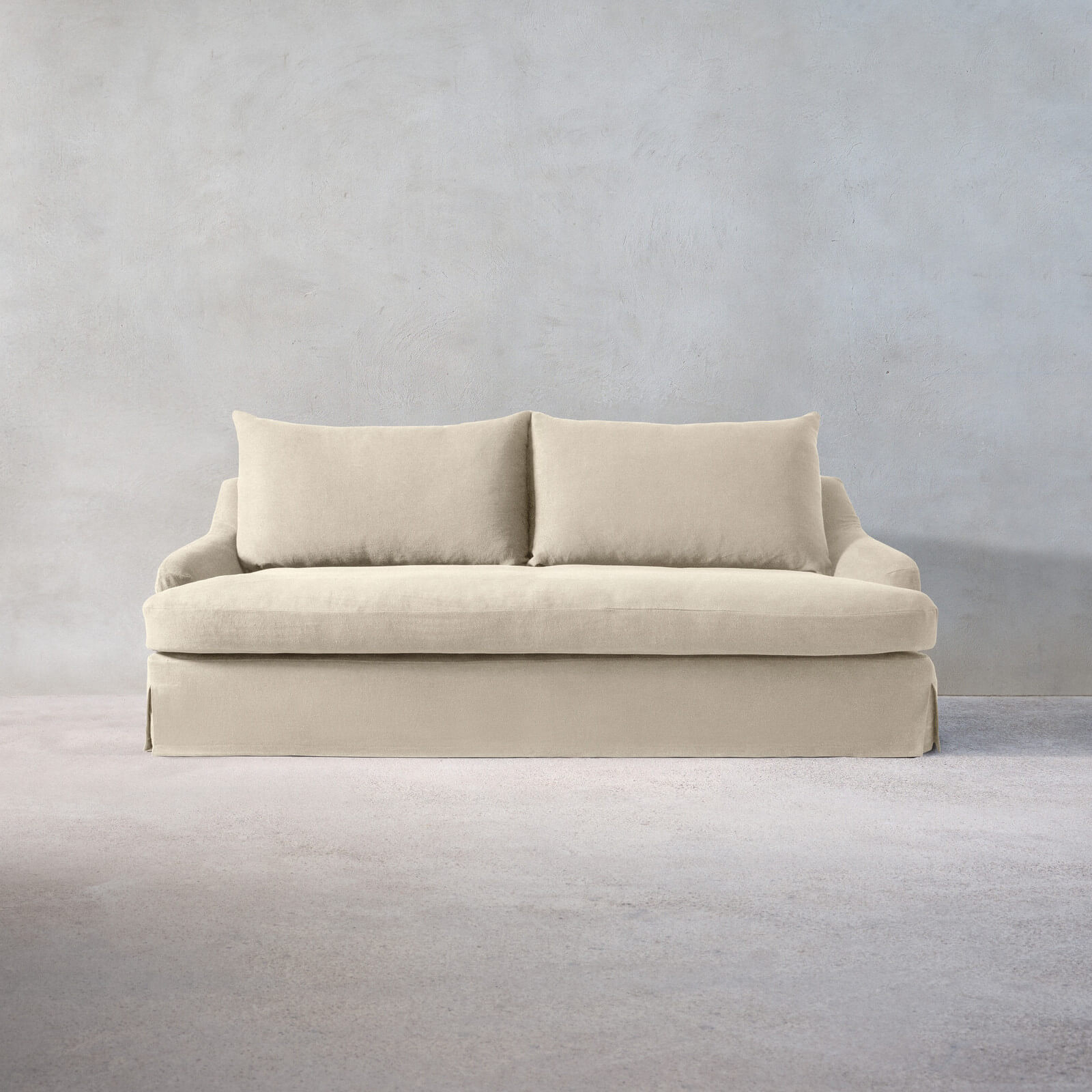 Льняной чехол для дивана Zara Home+ By Vincent Van Duysen Sofa 01, светло-бежевый цена и фото