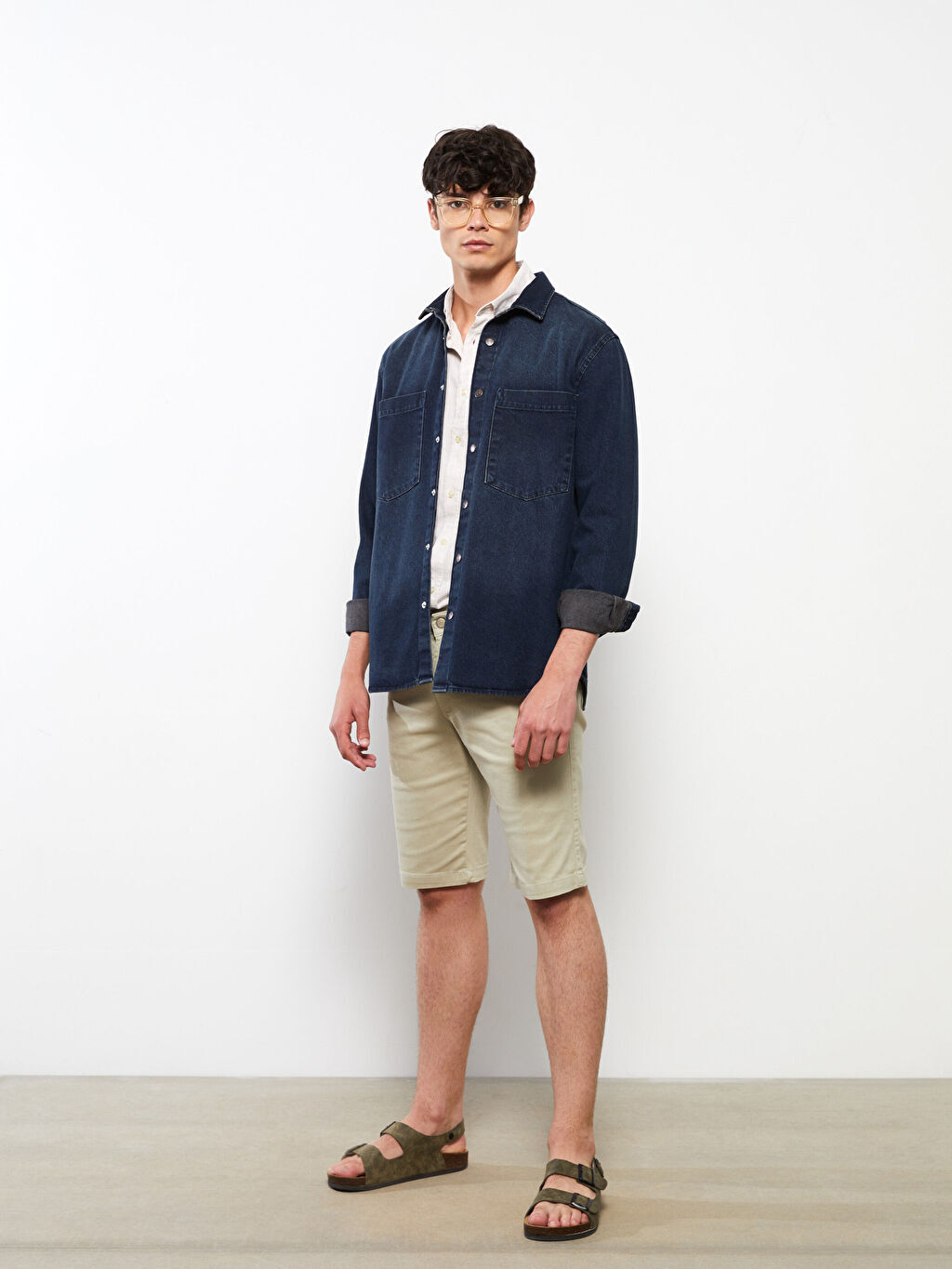 

Мужские шорты Slim Fit из габардина LCW Casual