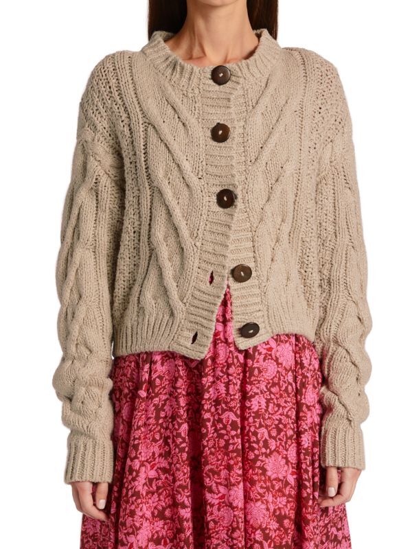 

Вязаный кардиган bonfire Free People Silver feather