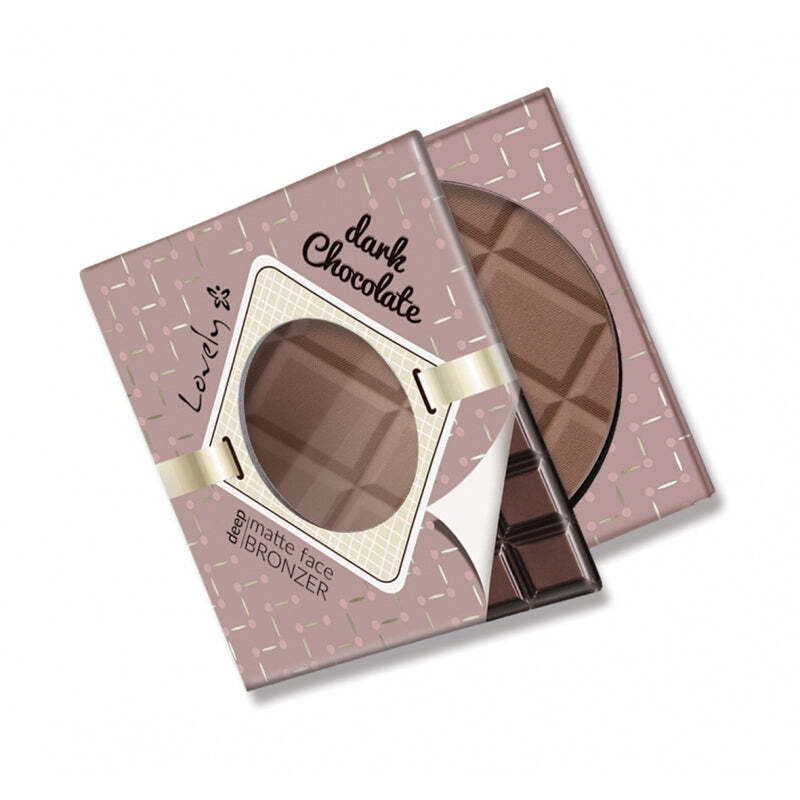 

Lovely Темный шоколад Deep Matte Face Bronzer шоколадный матовый бронзер для лица и тела 9г