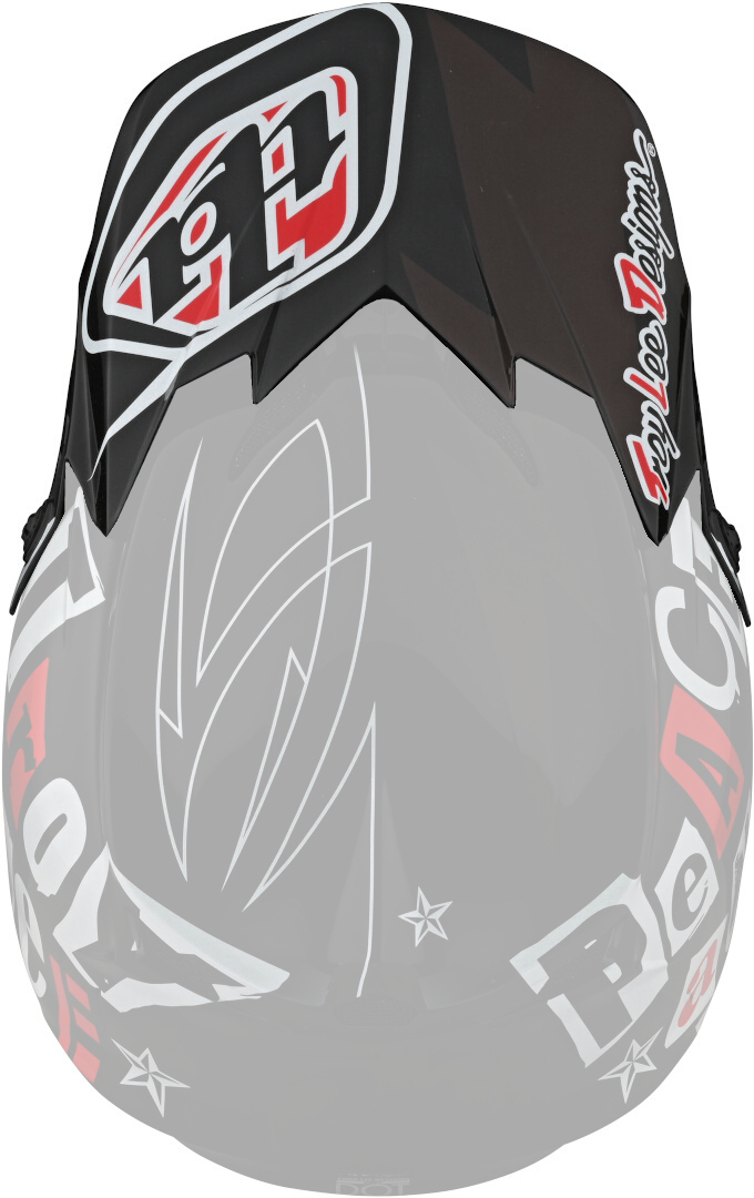 

Пик Troy Lee Designs GP Anarchy для шлема, черно-бело-красный, Серый