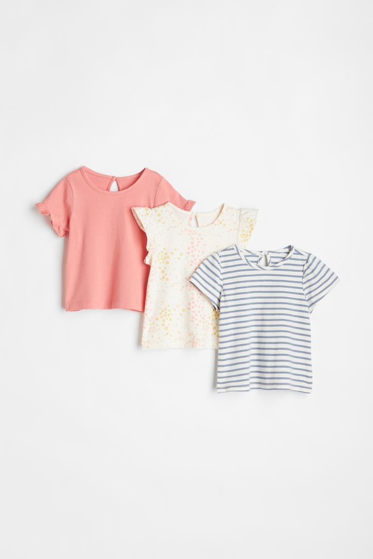 

Топ из 3 хлопков H&M, синие/белые полосы