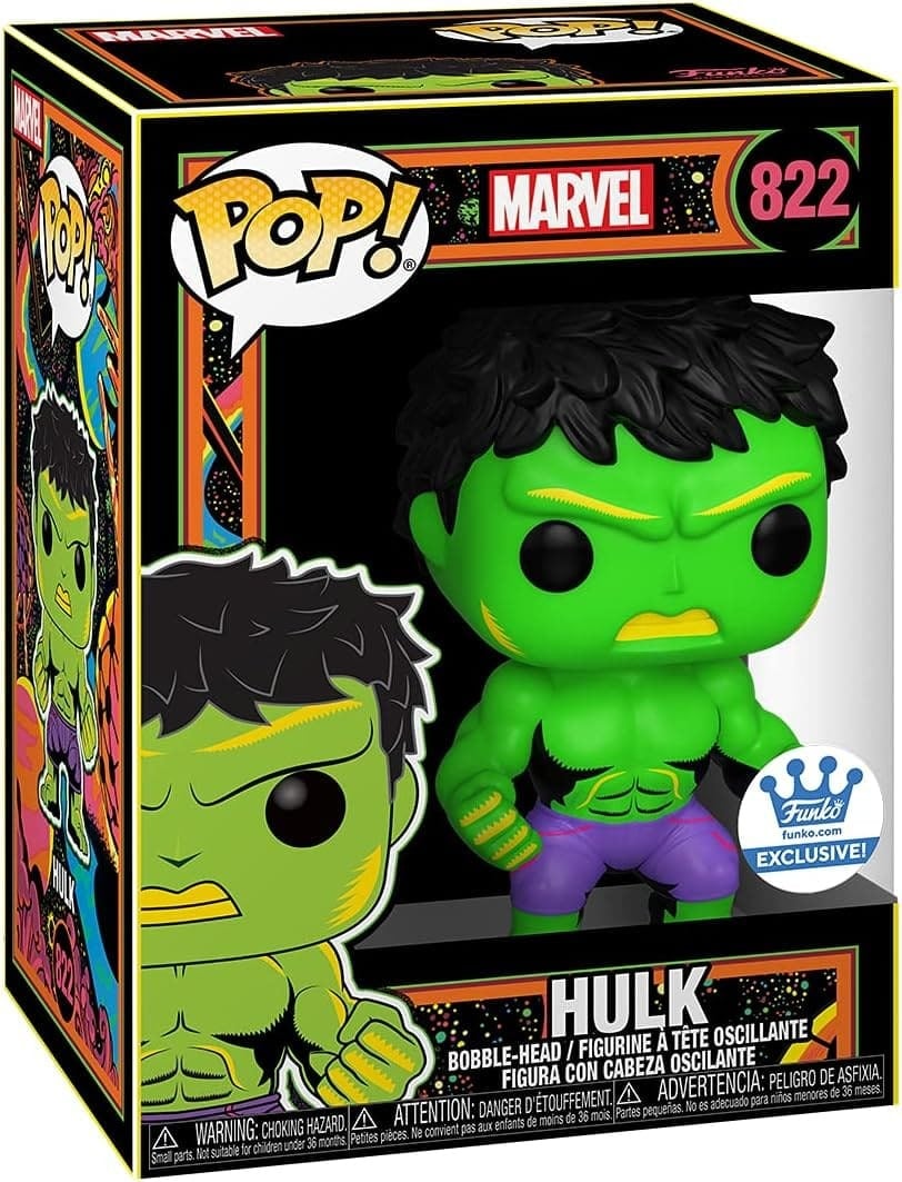 

Фигурка Funko POP! Marvel Avengers: Hulk Black Light Vinyl Figure – Shop Exclusive