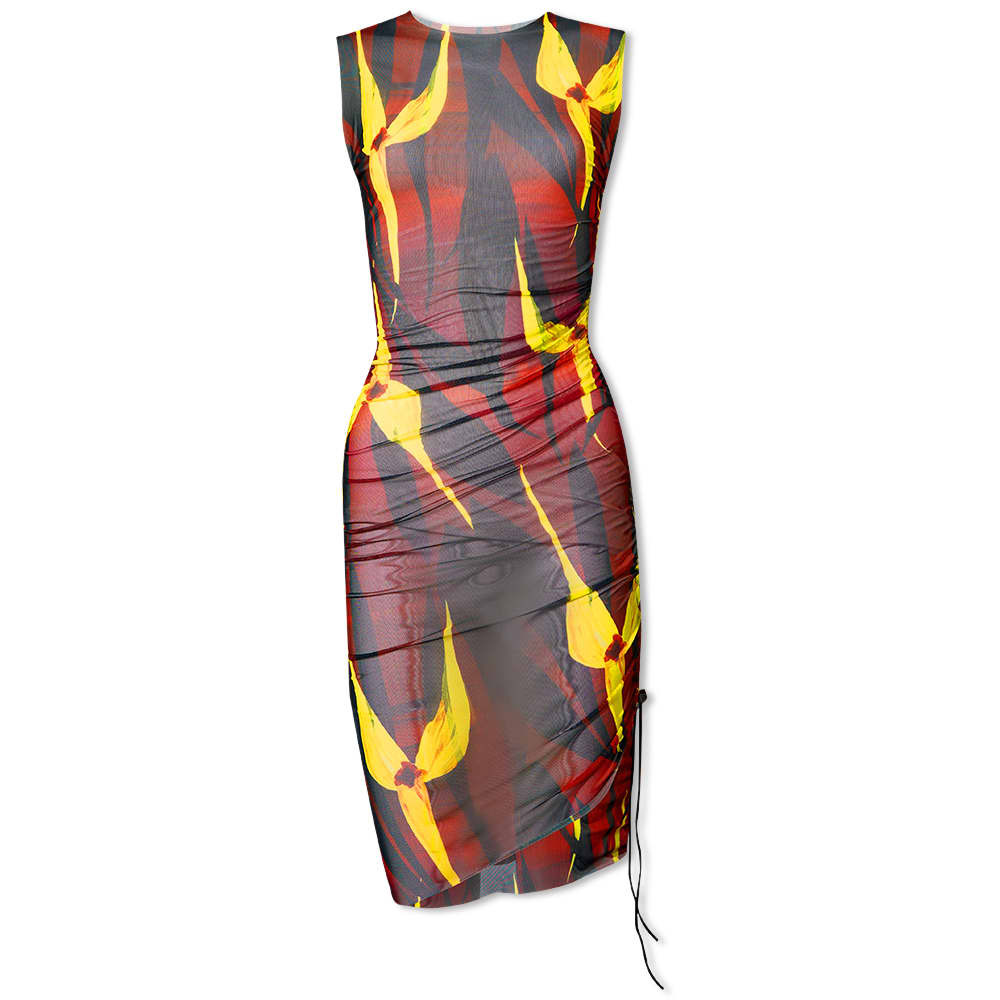 

Платье Louisa Ballou Ruched Mesh Sleeveless Heatwave Dress