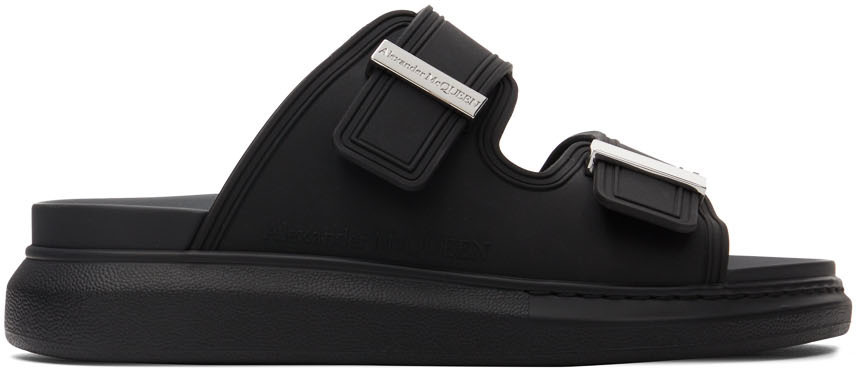 

Черные гибридные сандалии Alexander McQueen