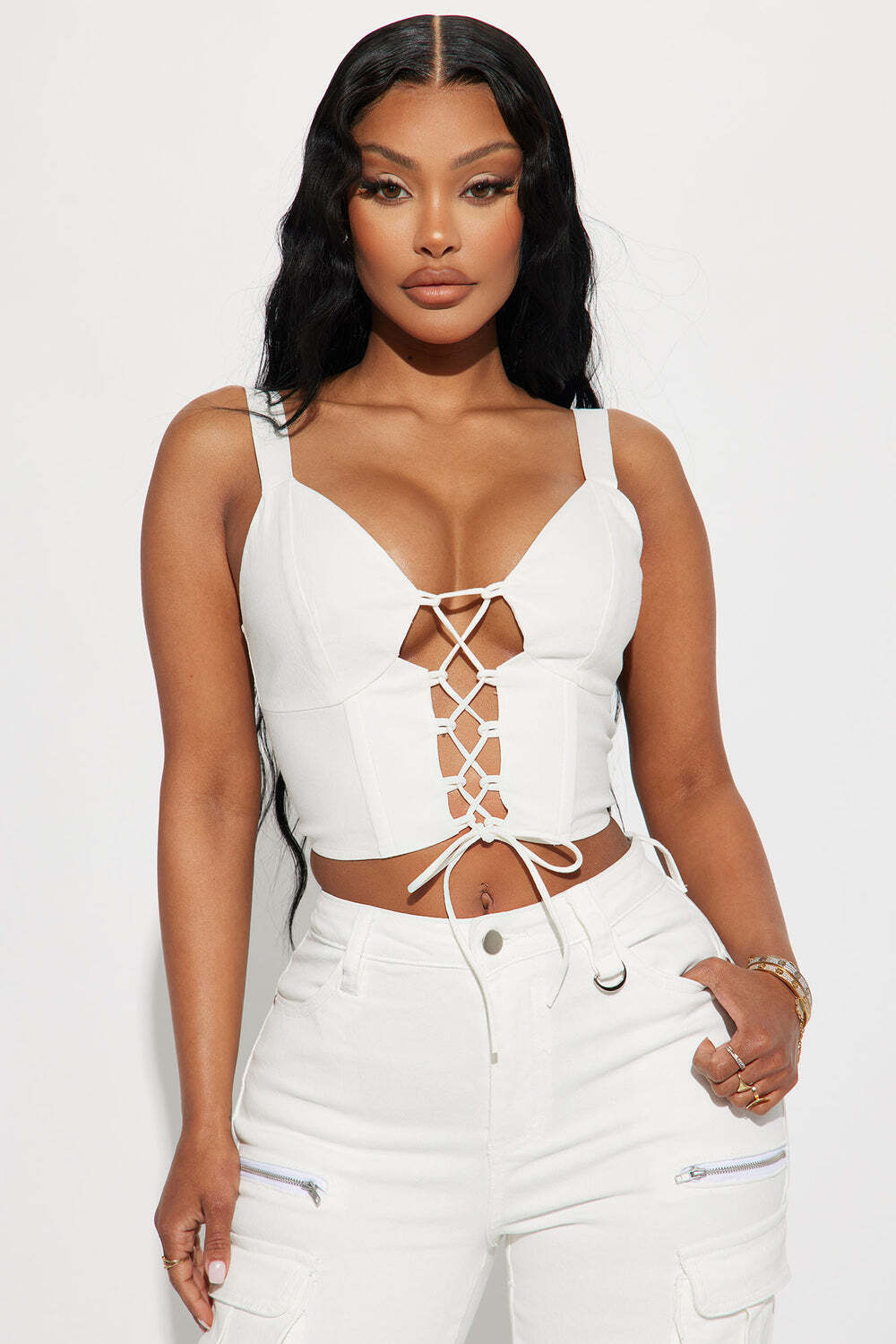 

Топ Fashion Nova 2435HT, белый