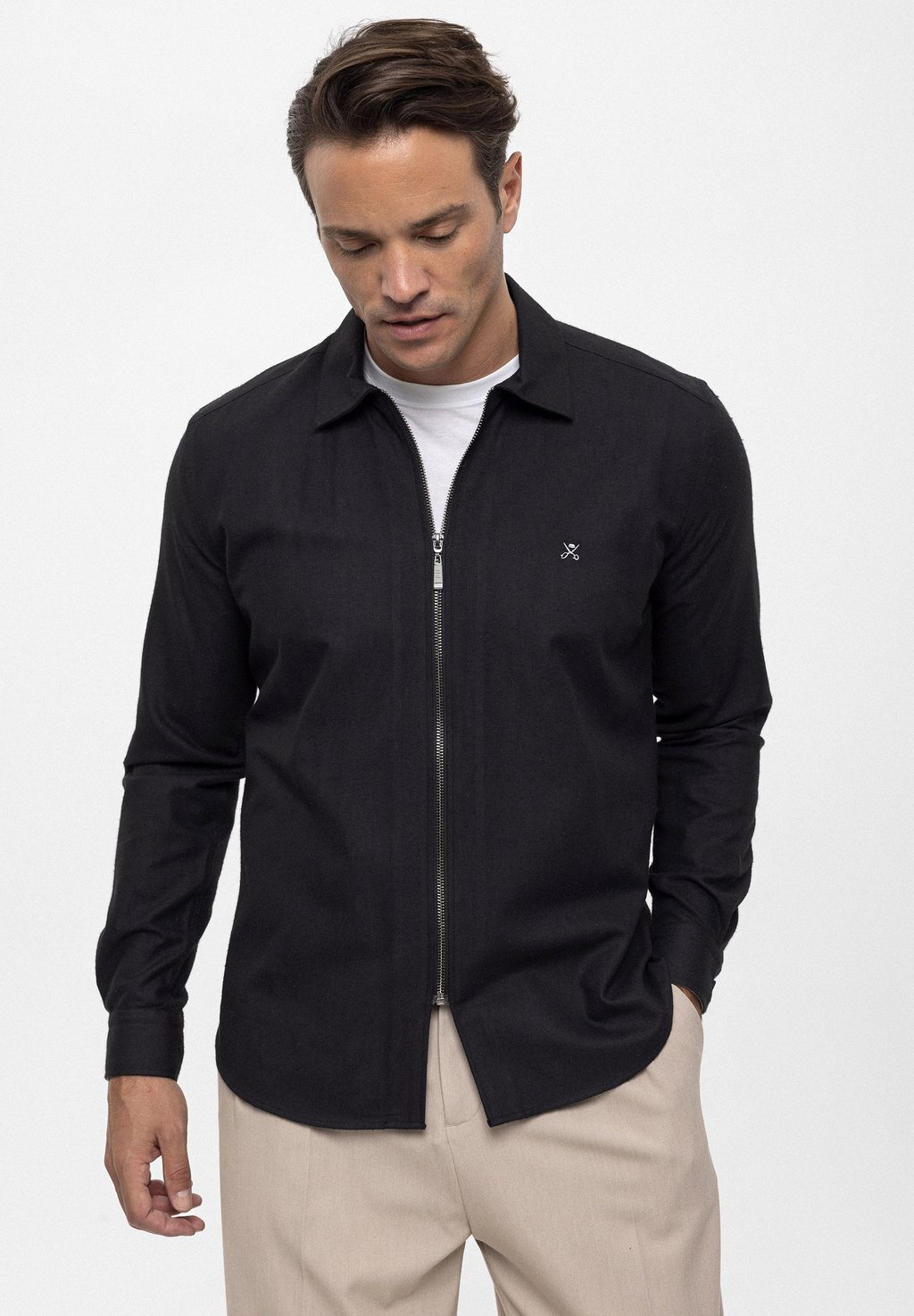 

Рубашка Basic Full-Zip Felix Hardy, черный