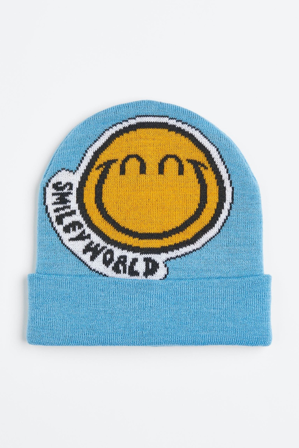 

Вязаная шапка с мотивом H&M SmileyWorld, голубой