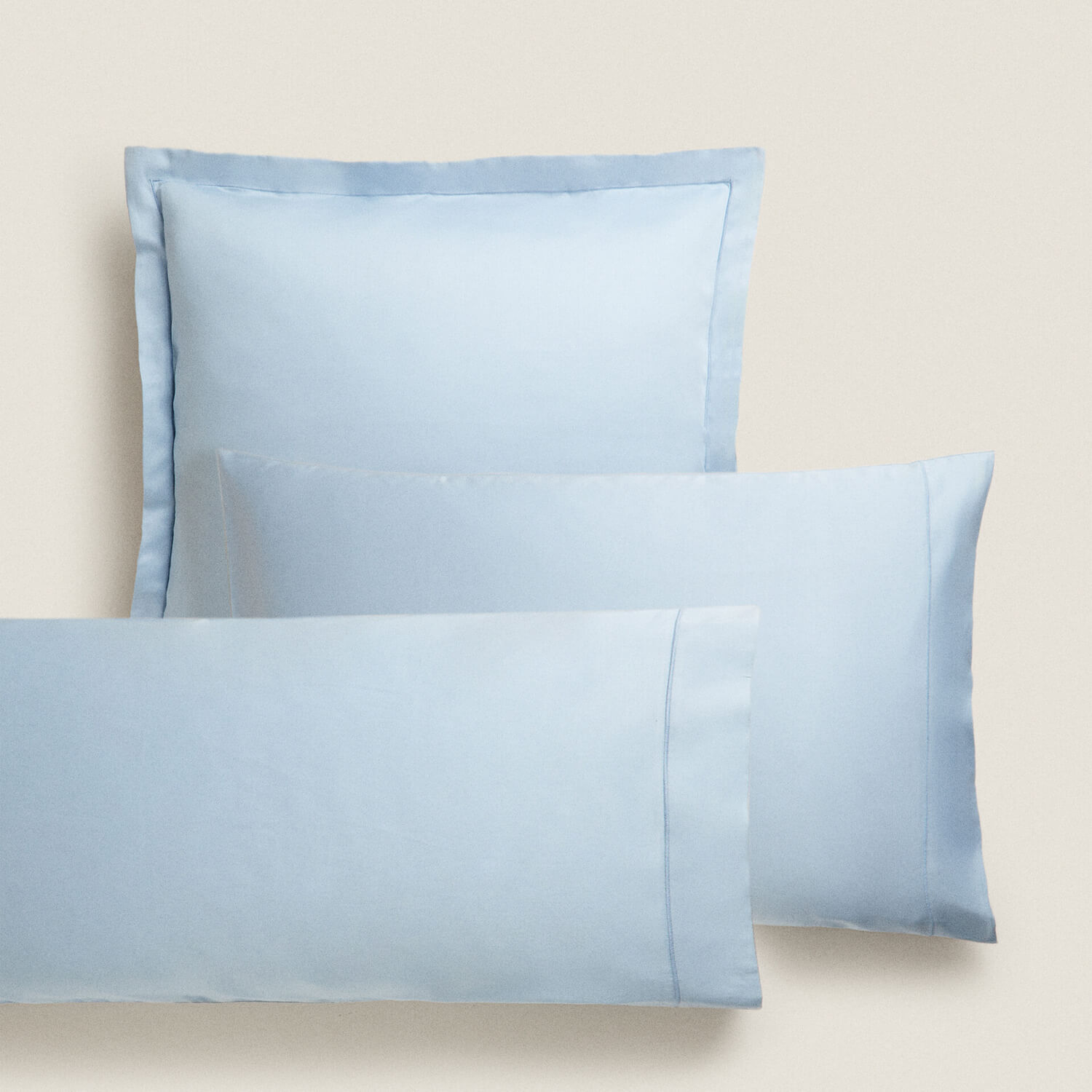 

Наволочка Zara Home (300-Thread-Count) Cotton Sateen, синий