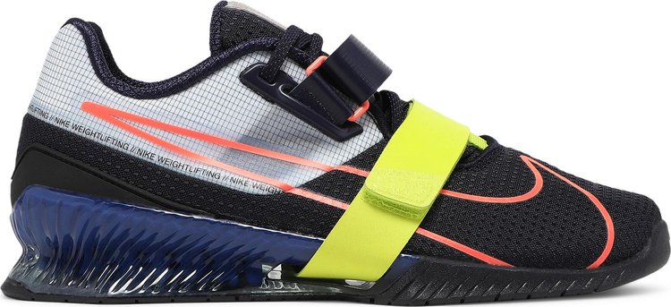 Кроссовки Nike Romaleos 4 'Blackened Blue Cyber', синий - фото