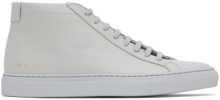 

Серые кроссовки Achilles Mid Common Projects