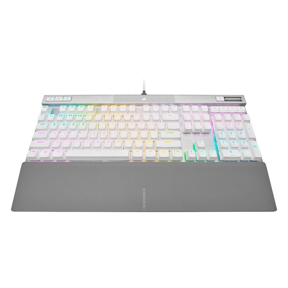 Игровая клавиатура Corsair K70 RGB Pro, проводная, механическая, CORSAIR OPX, английская раскладка, белый цена и фото