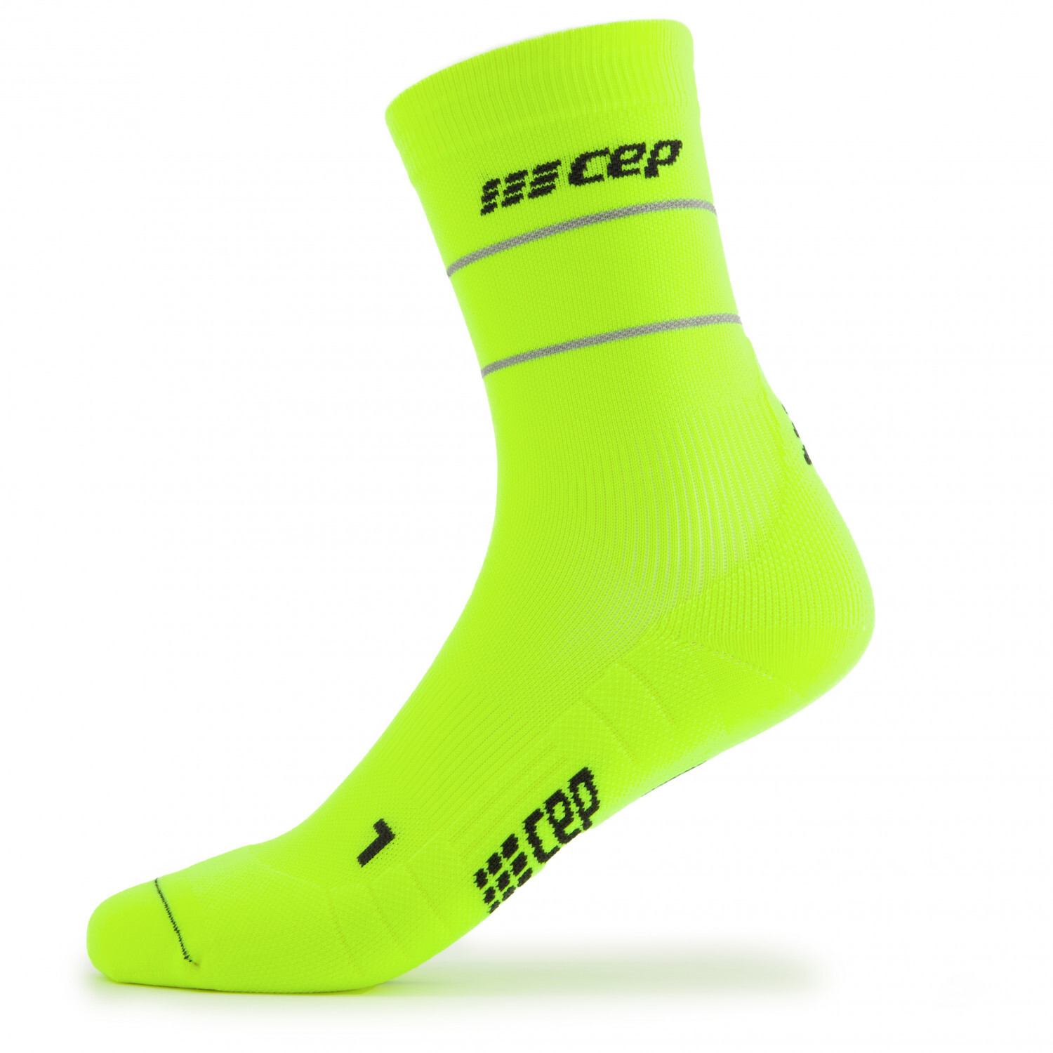 

Носки для бега Cep Reflective Mid Cut Socks, цвет Neon Yellow