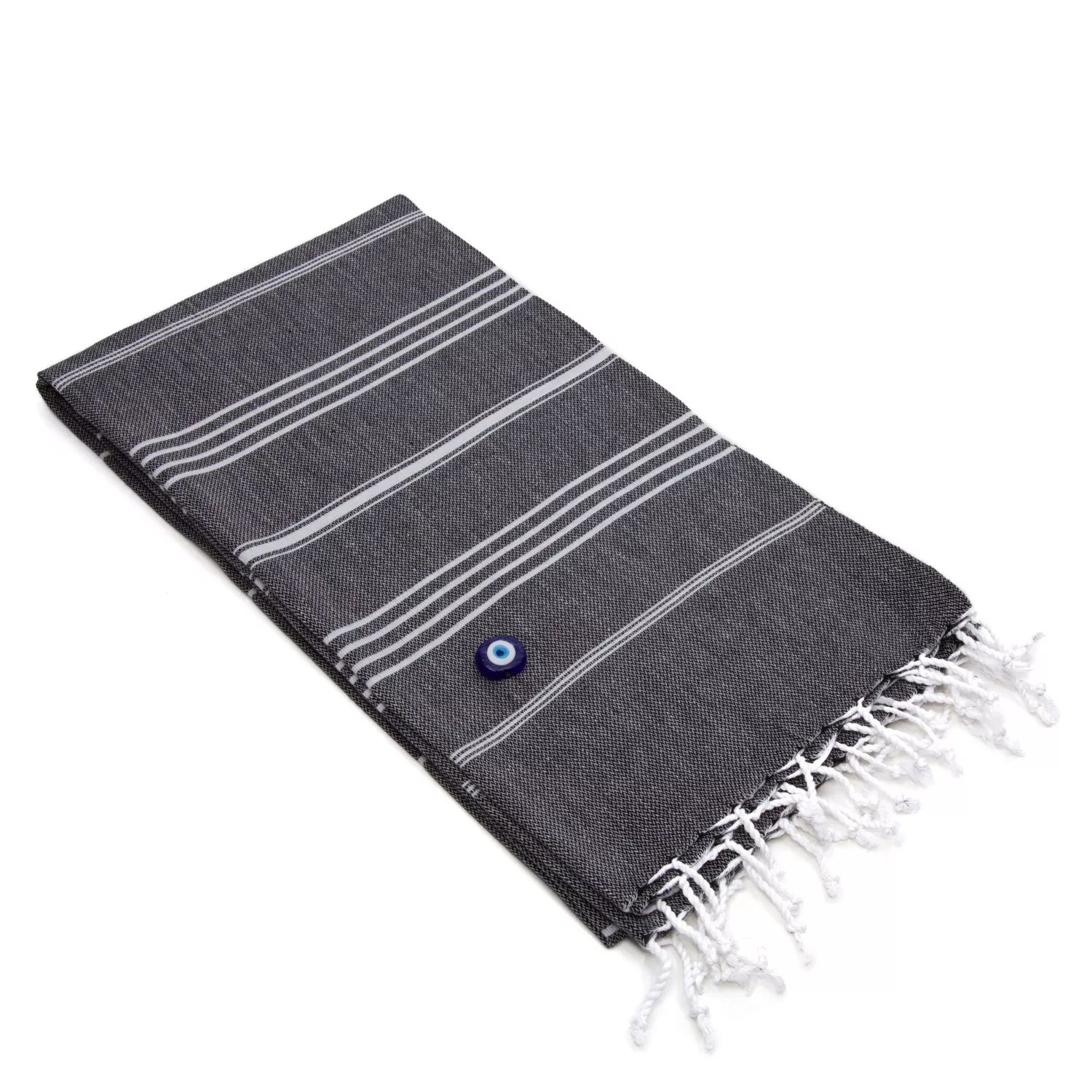 Linum Текстиль для дома Lucky Beach Towel, черный