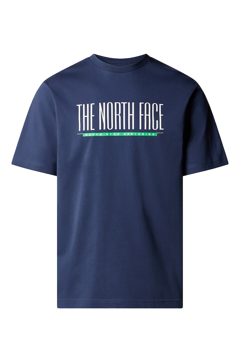 

Хлопковая футболка с логотипом The North Face, синий