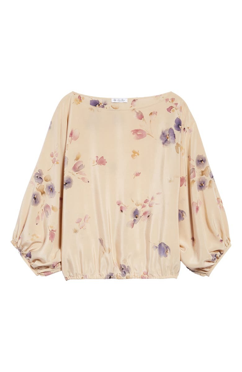 

Шелковая блузка с открытыми плечами Bluebells LORO PIANA
