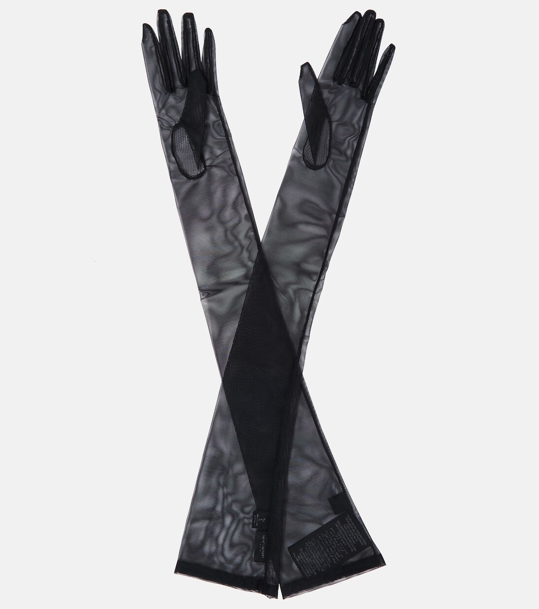 

Прозрачные перчатки Saint Laurent, черный