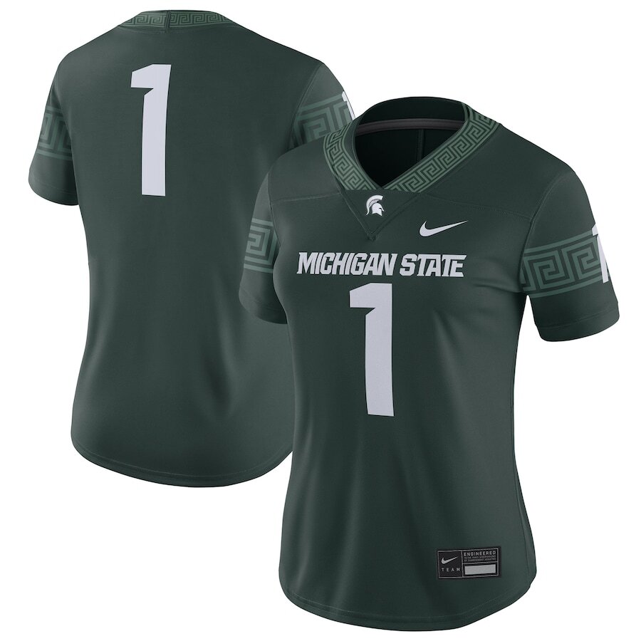 

Джерси Nike Michigan State Spartans, зеленый
