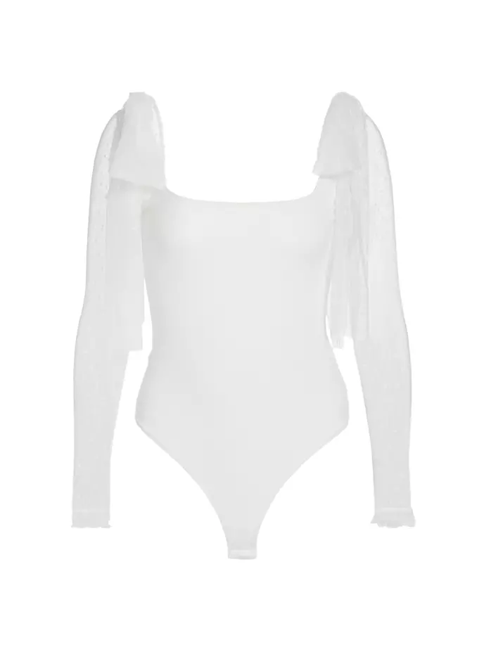 

Боди с завязками на языке Free People, слоновая кость