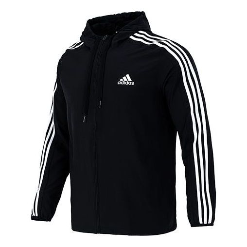 Куртка Men's adidas 3s Wb Training Sports Hooded Logo Jacket Autumn Black, черный