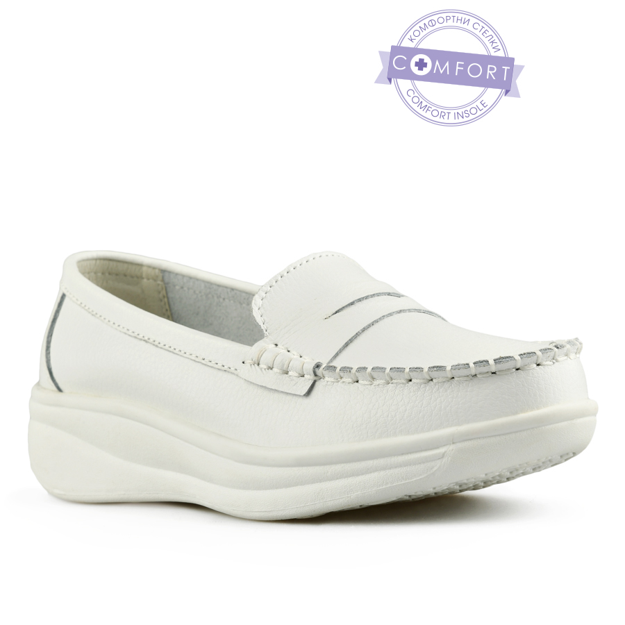 

Женская белая повседневная обувь на платформе Tendenz, Белый