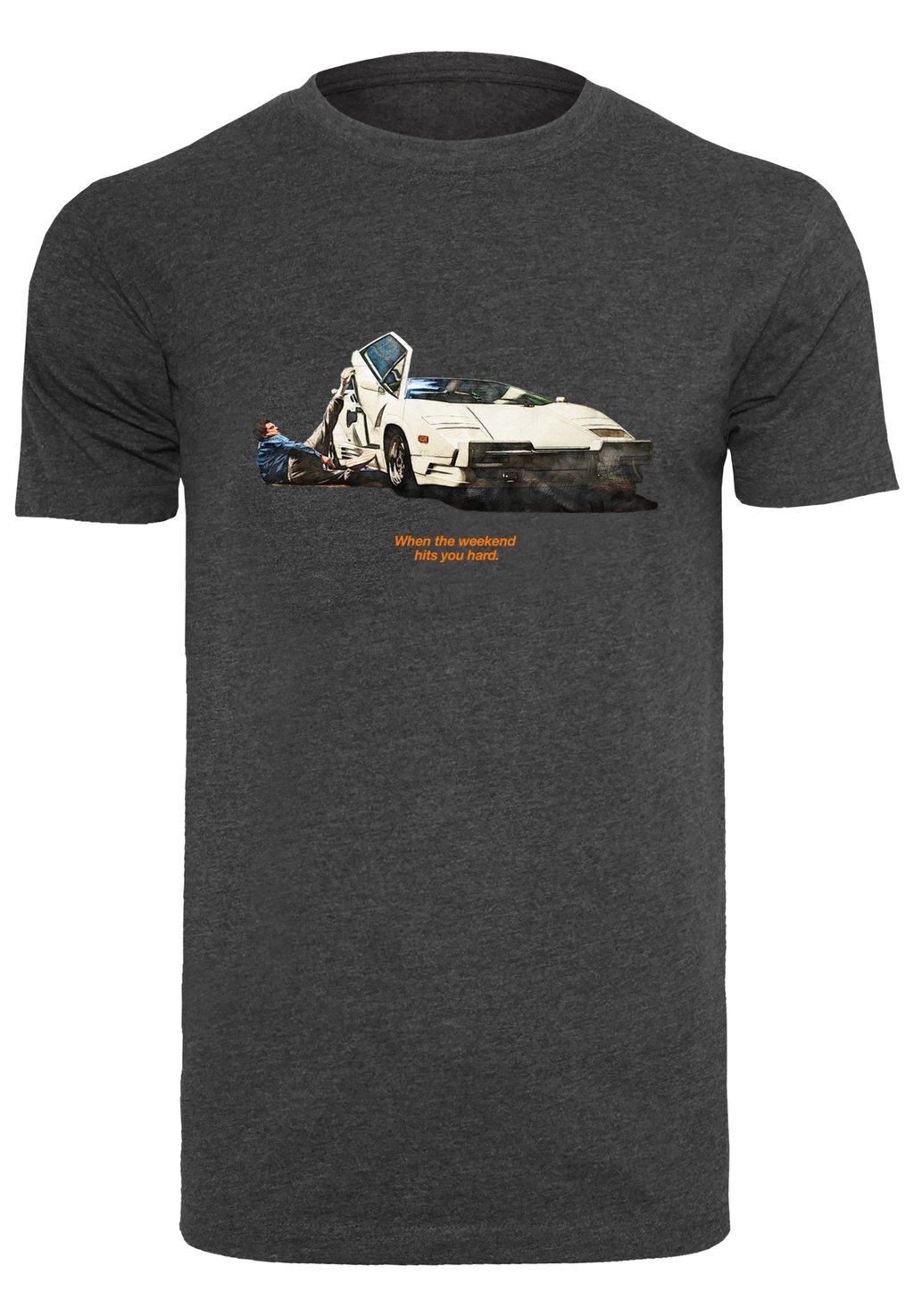

Футболка с принтом Weekend Wolf Mister Tee, цвет charcoal