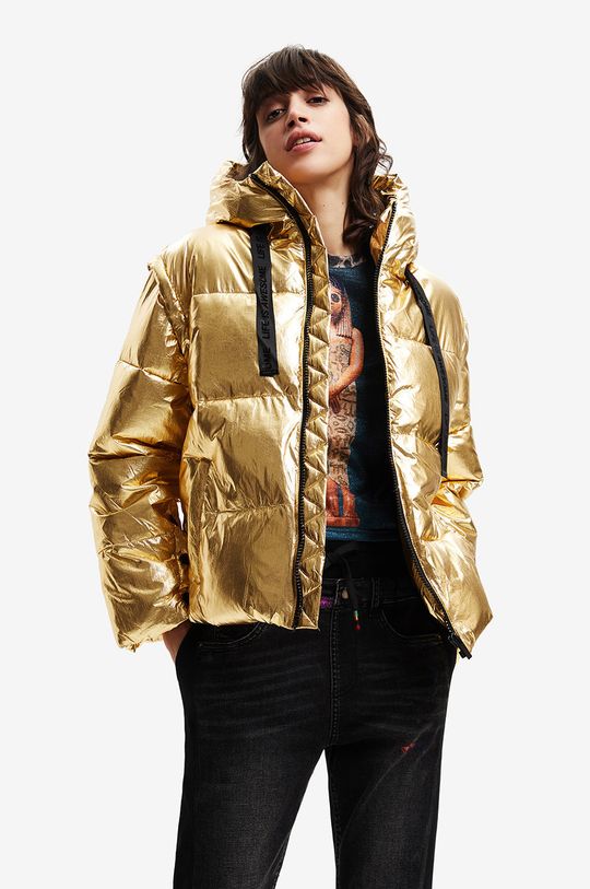 цена Дезигуаль куртка Desigual, золотой