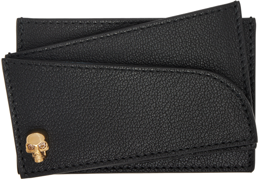 

Тройной держатель для карт Black Skull Alexander McQueen