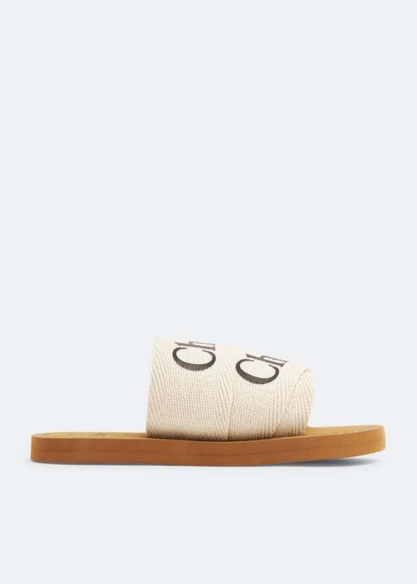 

Шлепанцы CHLOÉ Aqua slides, белый